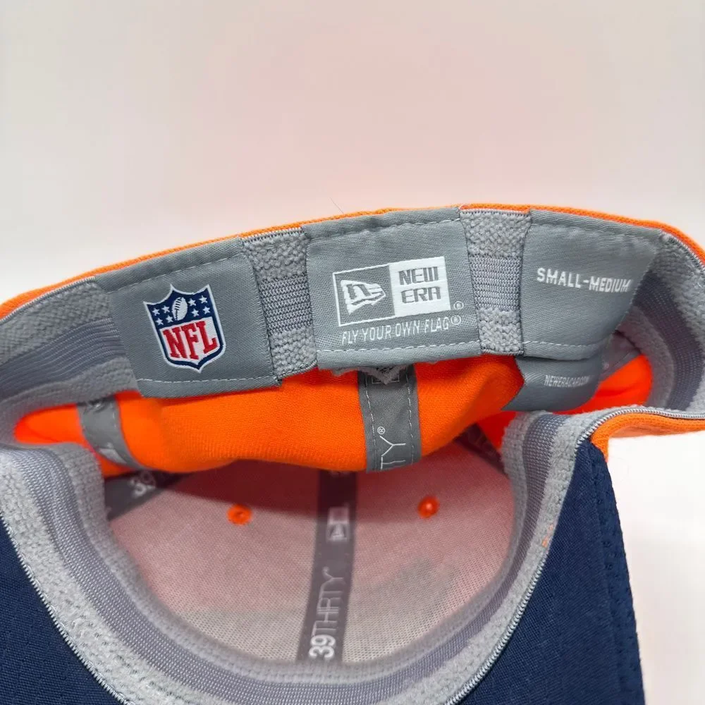 New Era Denver Broncos‎ NFL Official Team Baseball Cap Hat Orange Navy Football